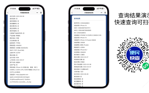 苹果手机验机效果演示图